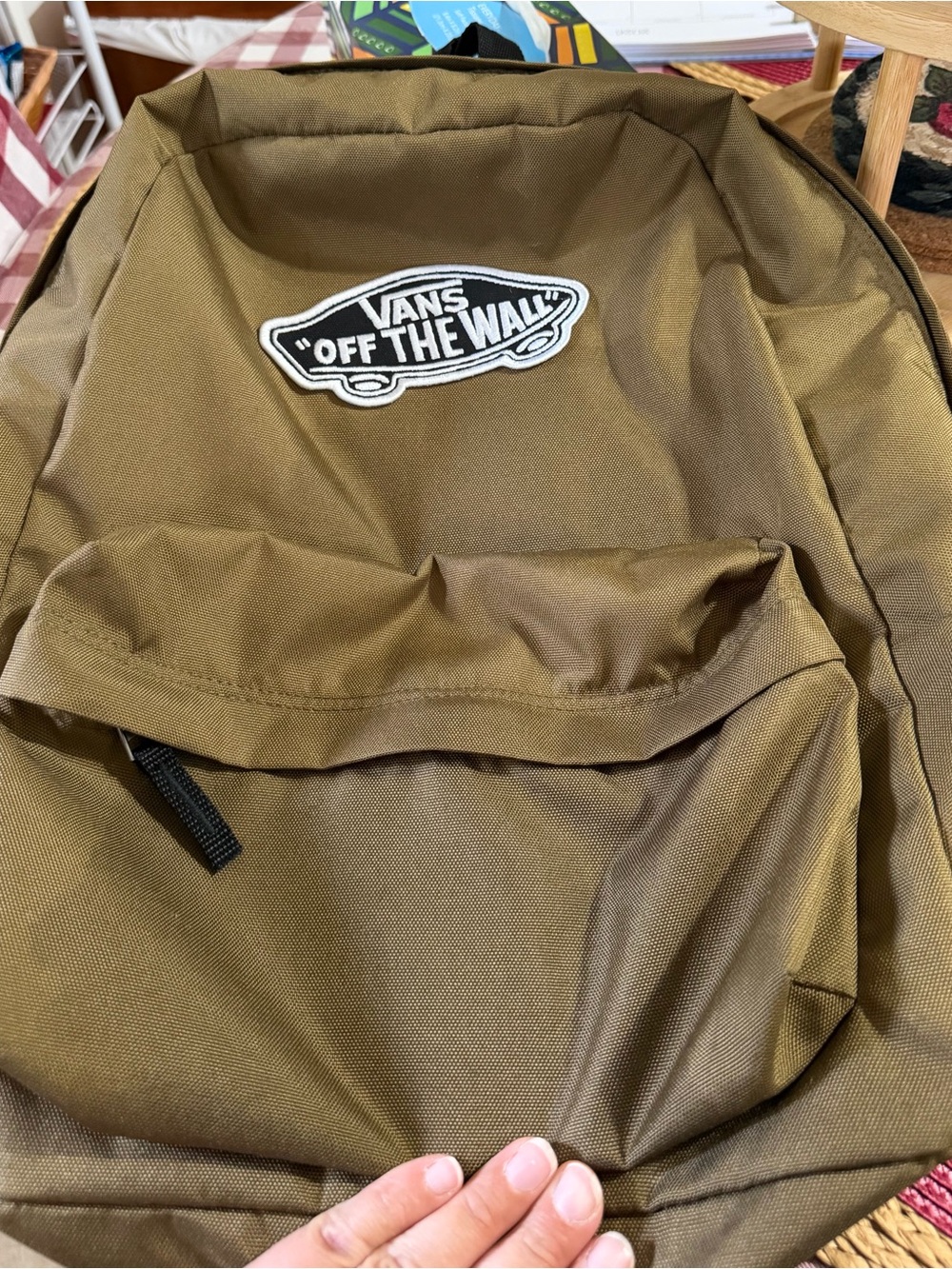 Vans Olive Green 'Off The Wall' Backpack